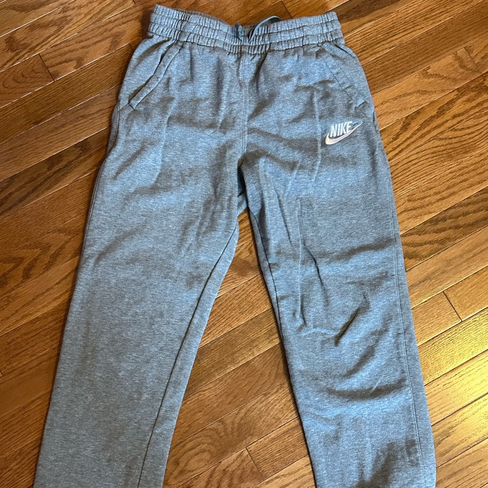 Grey Nike sweatpants